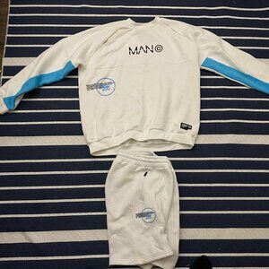 BoohooMan Sweatshirt and Shorts